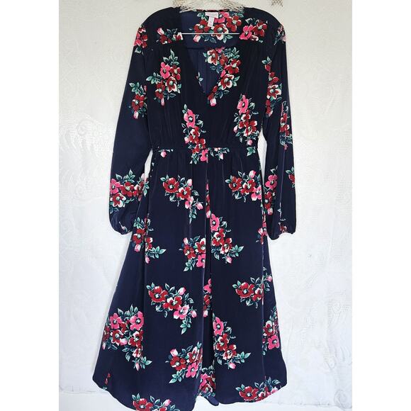 Isabel Maternity XLarge Pleated Floral Tie Back Maxi Dress Flowy Cottagecore - Picture 6 of 16